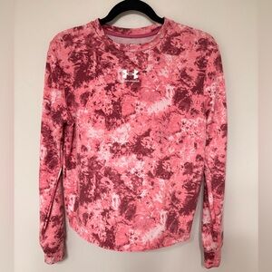 Under Armour Women's Pink Patterned Long Sleeve Tee